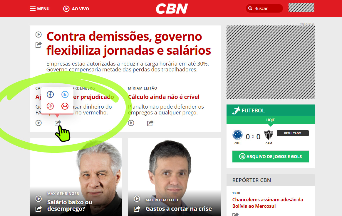 mostrar o ícone de compartilhamento e as redes sociais para escolha mostrar o ícone de compartilhamento e as redes sociais para escolha